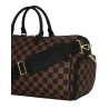 PEEKING CHARACTER CHECK DUFFEL SPRAYGROUND 910D7506NSZ BROWN