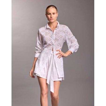 PALOMA MAXI CAMICIA VACANZE ITALIANE 018 BIANCO