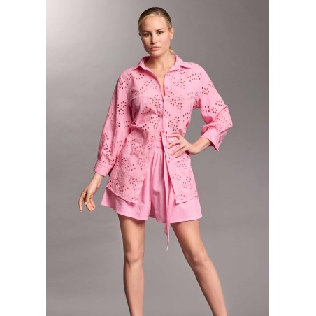 PALOMA MAXI CAMICIA VACANZE ITALIANE 018 ROSA
