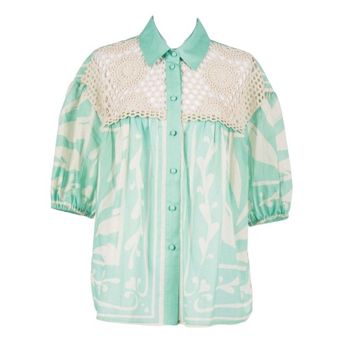 CAMICIA ALMOND CROCHET TWINSET 251LM2CAA 12397
