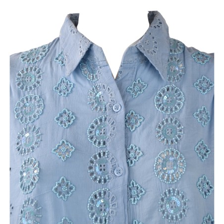 ROMINA SHIRT MANICA 3/4 ICONIQUE 006 LIGHTBLU