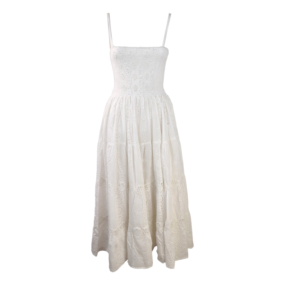 CLOTILDE MAXI ABITO ICONIQUE 007 BIANCO