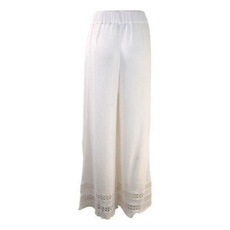 PANTALONE PALAZZO ICONIQUE 113 BIANCO