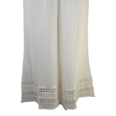 PANTALONE PALAZZO ICONIQUE 113 BIANCO