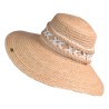 CAPPELLO RAFFIA CON APPLICAZIONI PHO FIRENZE 9021001 BIANCO