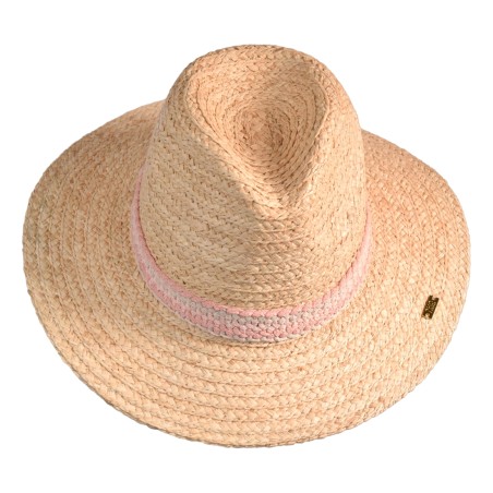 CAPPELLO RAFFIA CON APPLICAZIONI PHO FIRENZE 9021003 PEACH