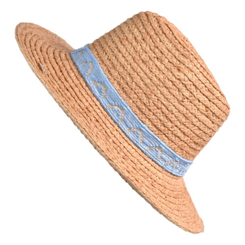 CAPPELLO RAFFIA CON APPLICAZIONI PHO FIRENZE 9021003 SKY