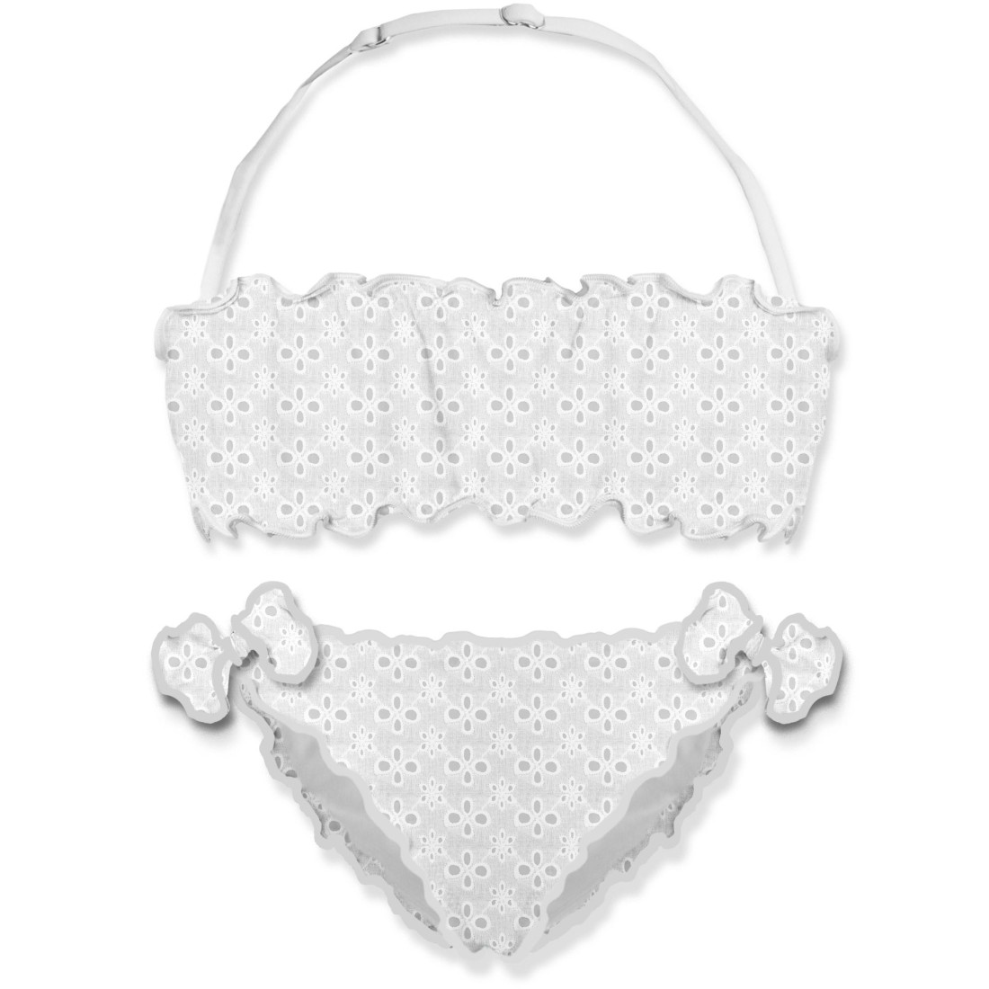 EMY BIKINI BANDEAU FLOWER 01 MC2 SAINT BARTH EMY0001 01353H