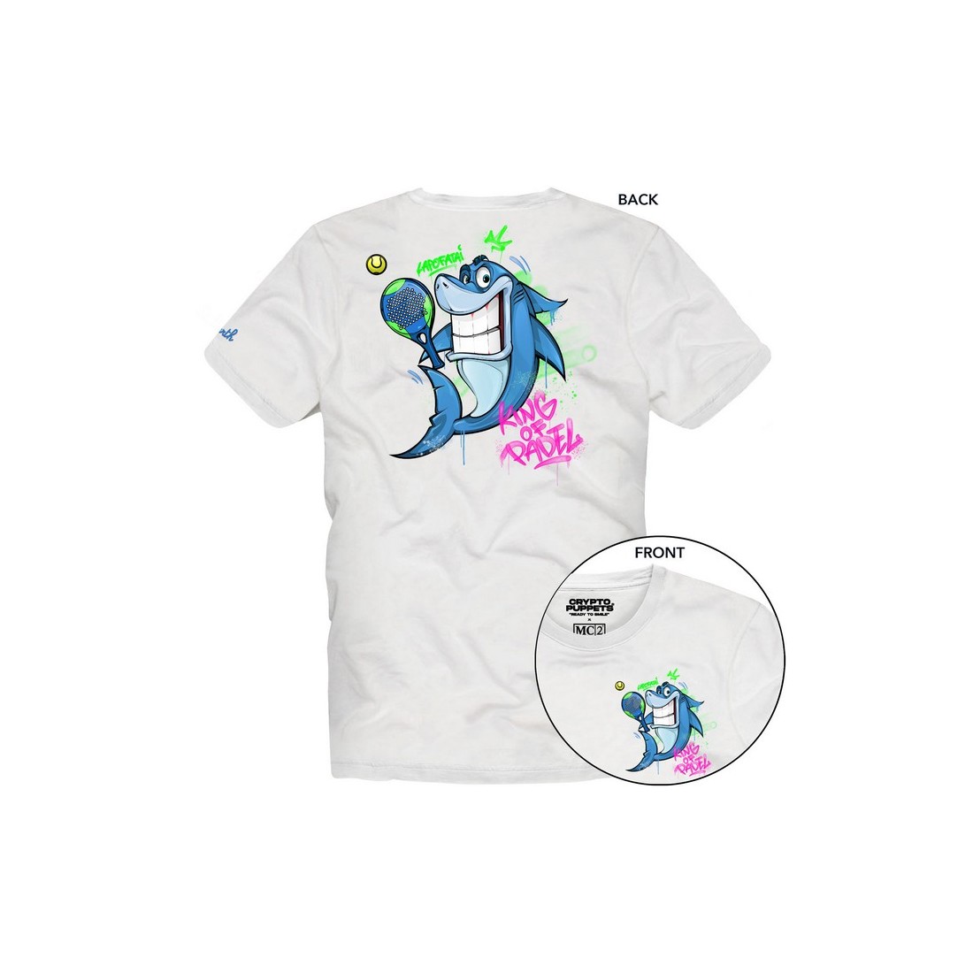 T-SHIRT BOY SHARK PADEL 01N MC2 SAINT BARTH TSH0001 02956H