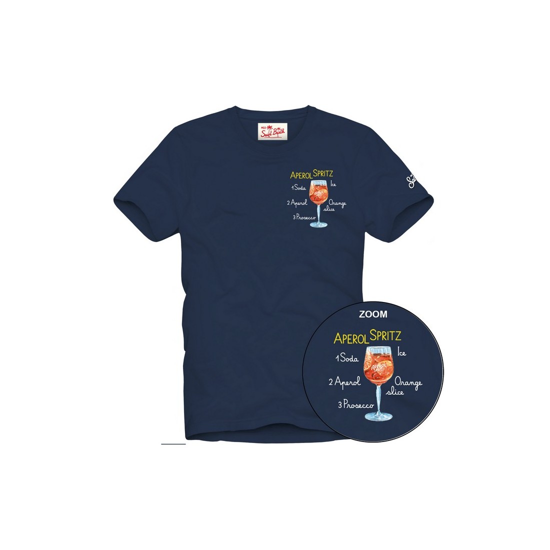 T-SHIRT SPRITZ 61 EMB MC2 SAINT BARTH TSHM001 02702H