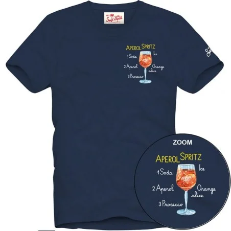 T-SHIRT SPRITZ 61 EMB MC2 SAINT BARTH TSHM001 02702H