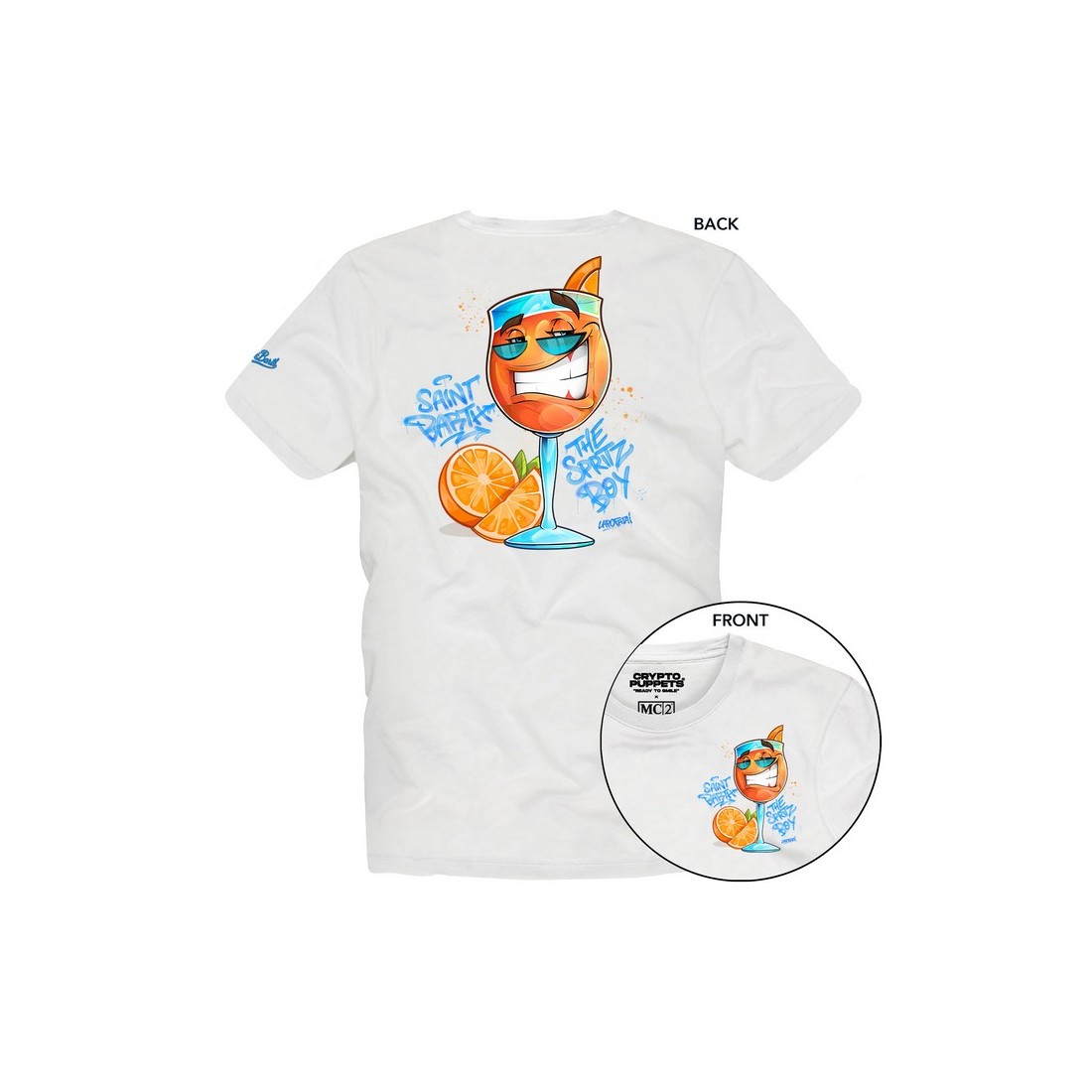 T-SHIRT SPRITZ 01N MC2 SAINT BARTH TSHM001 02959H