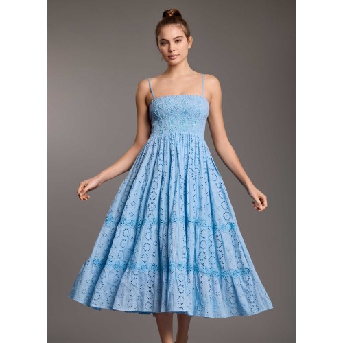 CLOTILDE MAXI ABITO ICONIQUE 007 LIGHTBLU