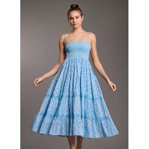 CLOTILDE MAXI ABITO ICONIQUE 007 LIGHTBLU