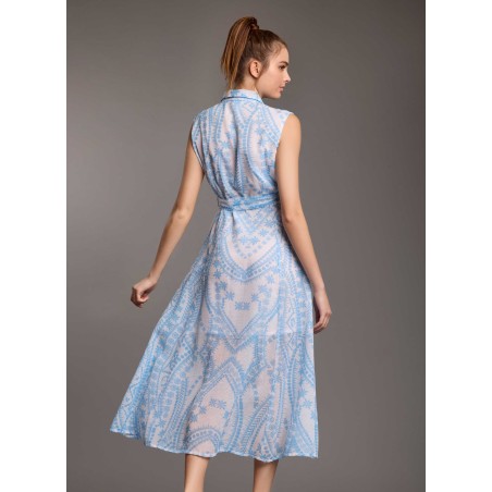 IRIS MAXI ABITO CAMICIA ICONIQUE 040 LIGHTBLU
