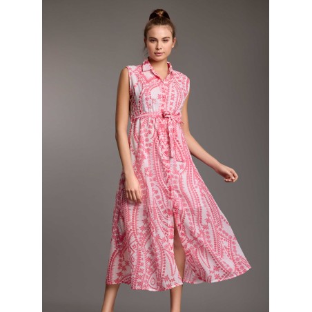 IRIS MAXI ABITO CAMICIA ICONIQUE 040 ROSA