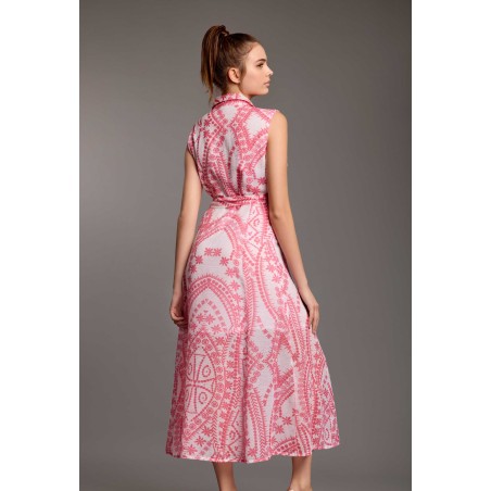 IRIS MAXI ABITO CAMICIA ICONIQUE 040 ROSA