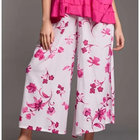 COCO PANTALONE PALAZZO ICONIQUE 052 FUCHSIA