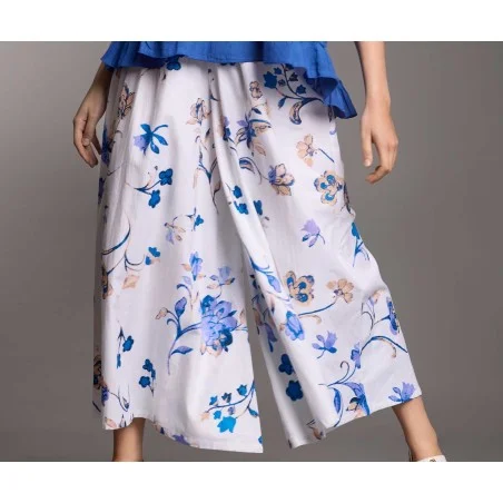 COCO PANTALONE PALAZZO ICONIQUE 052 ROYAL