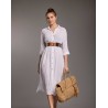 OLIVIA MAXI ABITO CAMICIA ICONIQUE 111 BIANCO