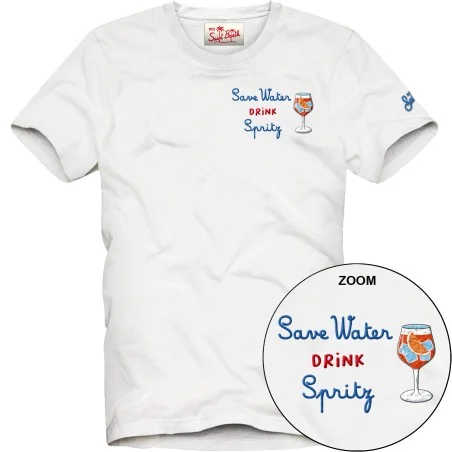 PORTOFINO T-SHIRT DRINK SPRITZ SAVE MC2 SAINT BARTH POT0001 05267H