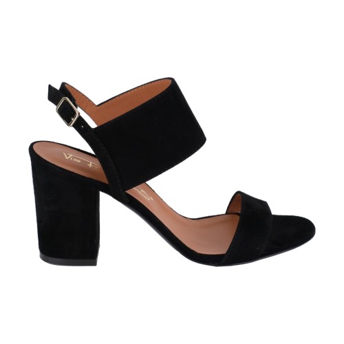 SANDALO DOPPIA FASCIA VIA ROMA 15 3284 NERO