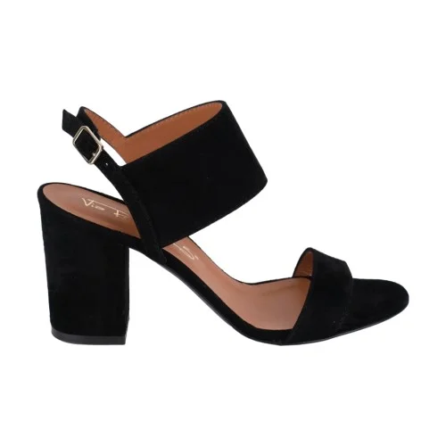 SANDALO DOPPIA FASCIA VIA ROMA 15 3284 NERO