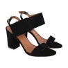 SANDALO DOPPIA FASCIA VIA ROMA 15 3284 NERO