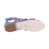 SANDALO BASSO BORCHIE BOTTONE VIA ROMA 15 3714 GLICINE