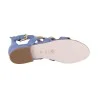 SANDALO BASSO BORCHIE BOTTONE VIA ROMA 15 3714 GLICINE