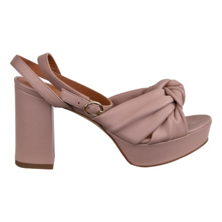SANDALO NODO PLATEAU VIA ROMA 15 3750 BLUSH