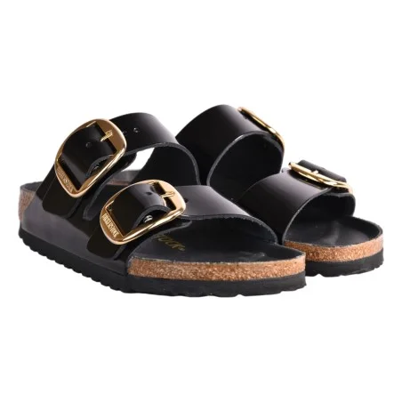 CIABATTA ARIZONA BIG BUCKLE SHINE BIRKENSTOCK 1021476 BLACK