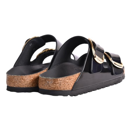 CIABATTA ARIZONA BIG BUCKLE SHINE BIRKENSTOCK 1021476 BLACK