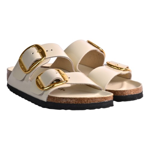 CIABATTA ARIZONA BIG BUCKLE SHINE BIRKENSTOCK 1026128 ECRU