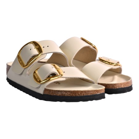 CIABATTA ARIZONA BIG BUCKLE SHINE BIRKENSTOCK 1026128 ECRU