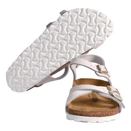 SANDALO KUMBA NUBUCK LEATH BIRKENSTOCK 1029417 WHITE