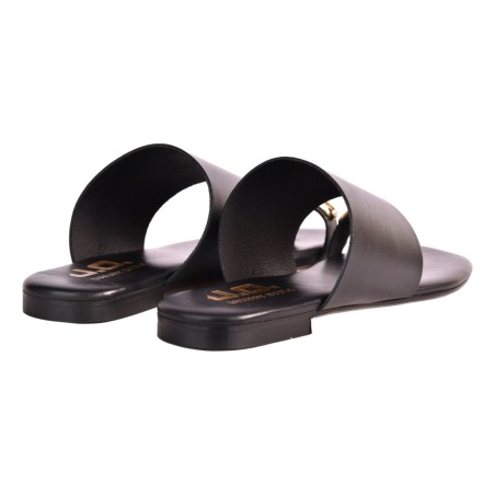 CIABATTA CON PASSADITO ORO J.O.LUXURY STYLE 8027 NERO