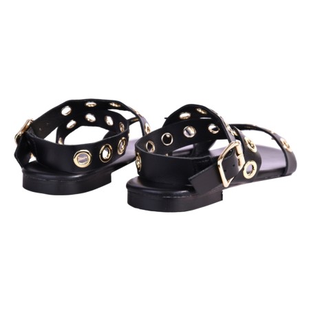 SANDALO FORI ORO J.O.LUXURY STYLE 8096 NERO