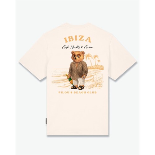 T-SHIRT FILOU 114 BACKPRINT IBIZA BARON FILOU FIL118TSIBI PEARL