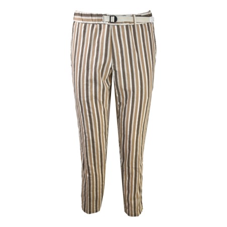 PANTALONE RIGHE WHITE SAND SU66355 145