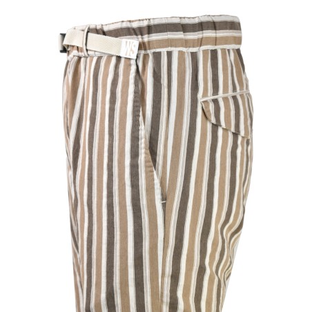 PANTALONE RIGHE WHITE SAND SU66355 145