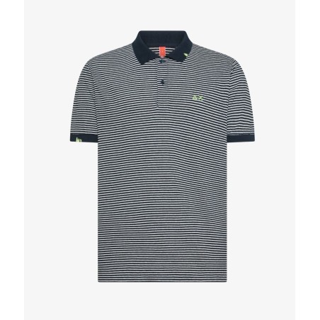 POLO JERSEY LINEN STRIPES SUN68 A35145 0731