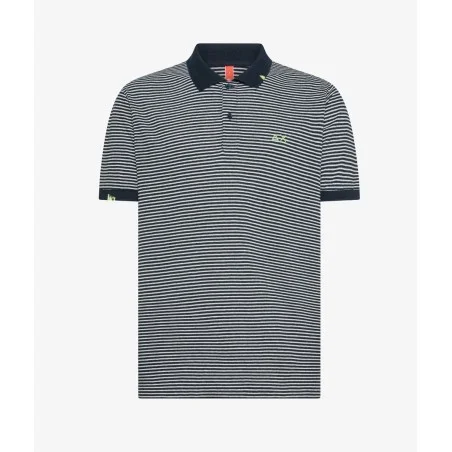 POLO JERSEY LINEN STRIPES SUN68 A35145 0731