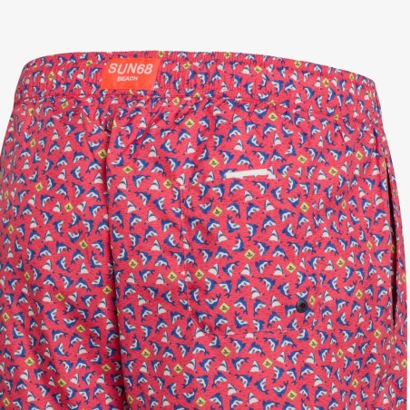SWIM PANT SMALL PATTERN SUN68 H35111 1058