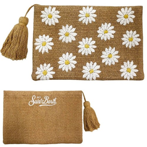 STRAW POUCH DAISY 12 MC2 SAINT BARTH STWP001 00160H