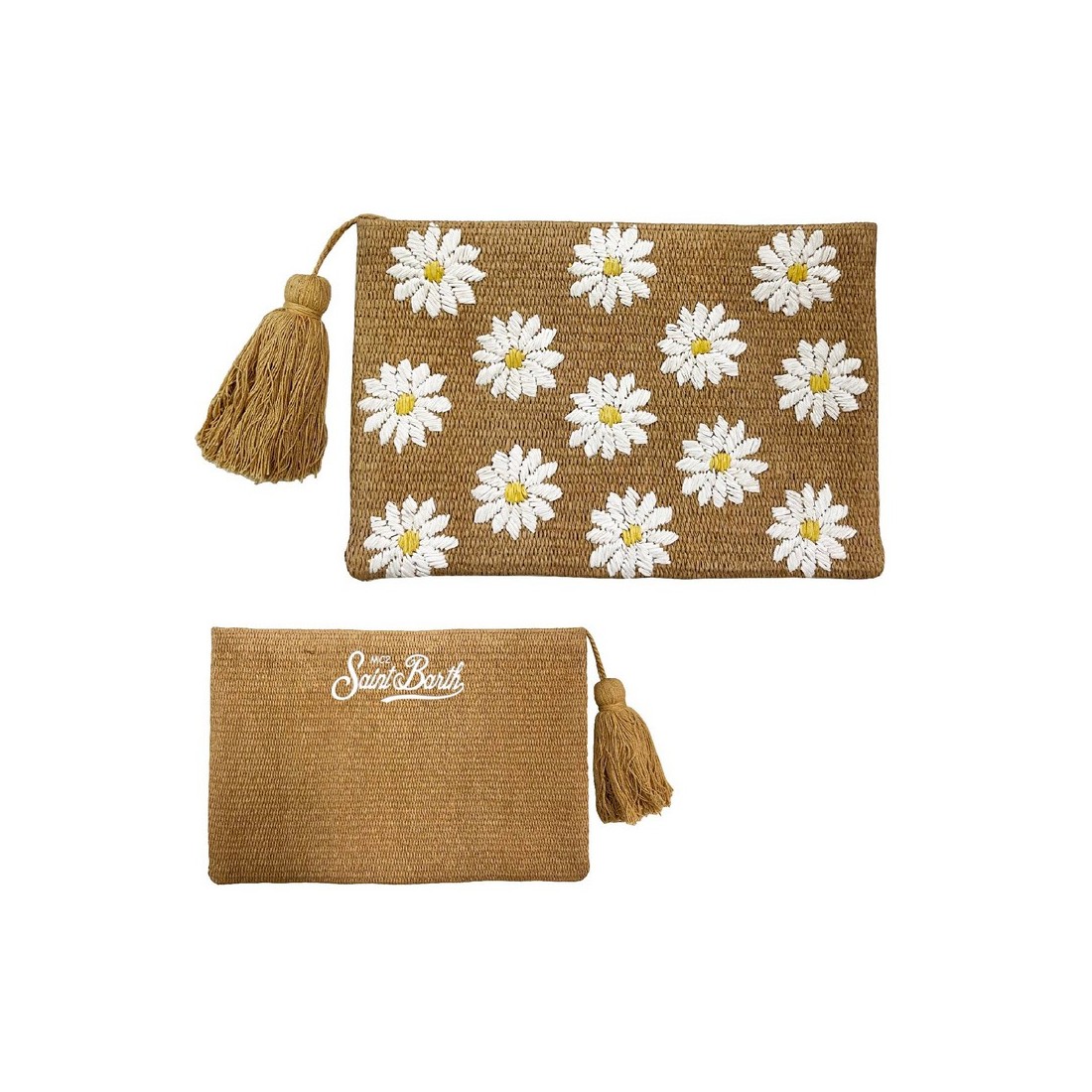STRAW POUCH DAISY 12 MC2 SAINT BARTH STWP001 00160H