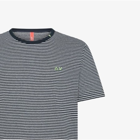 T-SHIRT JERSEY LINEN STRIPES SUN68 T35147 0731