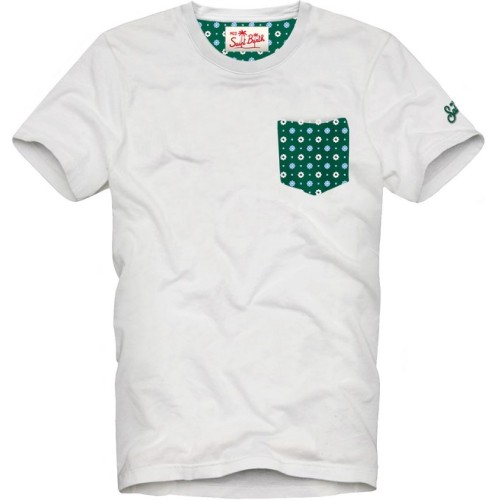 BLANCHE T-SHIRT FLOWER TIE GG51 MC2 SAINT BARTH BLA0001 05556H