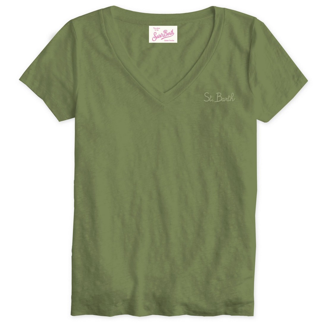 ELOISE V-NECK T-SHIRT 52 MC2 SAINT BARTH ELOI001 00135H