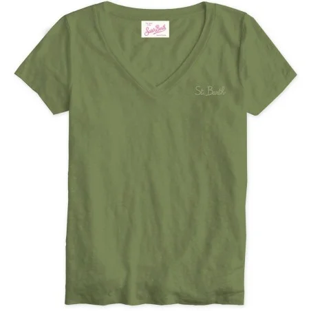 ELOISE V-NECK T-SHIRT 52 MC2 SAINT BARTH ELOI001 00135H